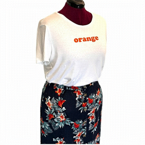 Matching Set: Addition Elle T-shirt & George Tropical Button Up Skirt